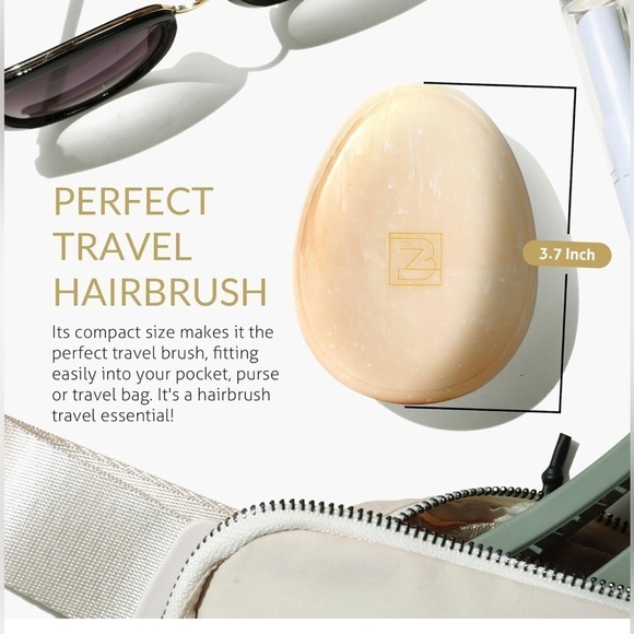 NEW B to Z Edit Mini Detangler Scalp Massager Hair Brush - Picture 2 of 9